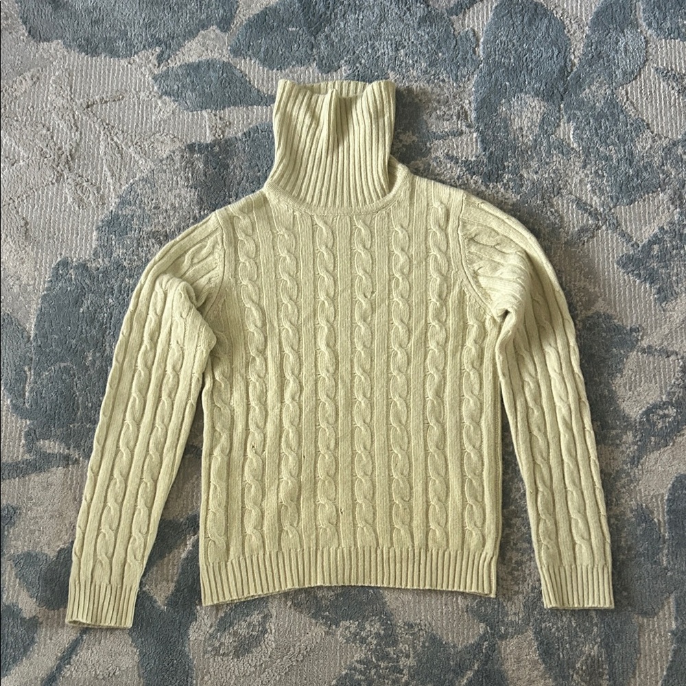 Sutton Studio Cable Knit Turtleneck Sweater